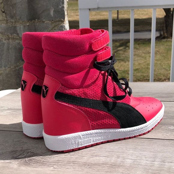 Puma Shoes Pumapink High Tops Tennis Shoes Poshmark